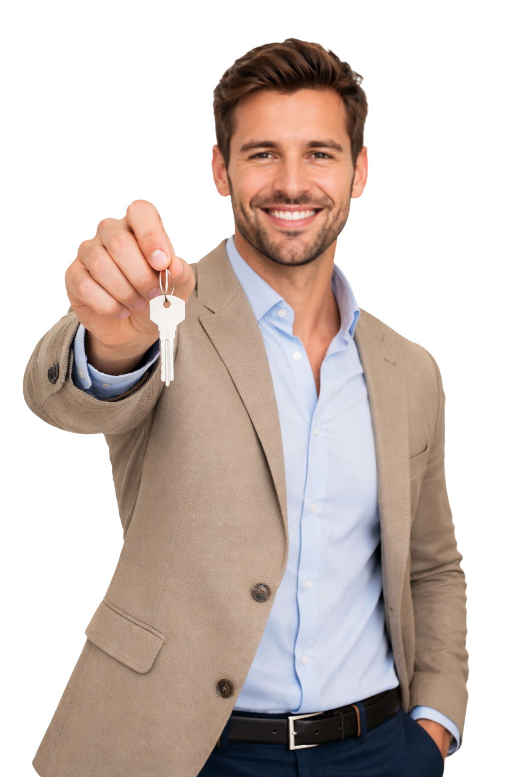 Agent immobilier avec clés